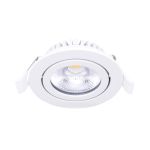 Noxion LED Lutningsbar Slim Spot Vit 6W 550lm - 930 Varm Vit | Utskärning   75mm - IP54 - Bästa färgåtergivning 