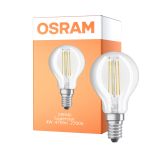 Osram Parathom Classic LED E14 Boll Filament Klar 4W 470lm - 827/840 Extra Varm Vit / Kallvit | Relax och Active - Ersättare 40W