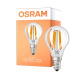 Osram LED Classic LED E14 Päron Filament Klar 1.2W 255lm - 840 Kallvit | Ersättare 25W