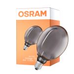 Osram Vintage 1906 LED E27 Globe Filament Smoke 130mm 4W 110lm - 818 Extra Varm Vit | Dimbar - Ersättare 12W