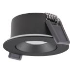 Ledvance LED Spot Air Adjust Aluminium Svart 4W 300lm 36D - 927 Extra Varm Vit | Utskärning   68mm - IP23 - Bästa färgåtergivning - Dimbar