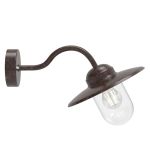 Nordlux Luxembourg Vägglampa Metall och Glas Rostig | IP54 - Passande för E27