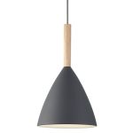 DFTP by Nordlux Pure 20 Pendellampa Metall och Trä Grå | Passande för E27