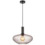 Nordlux Alton Pendellampa Glas Svart | Passande för E27