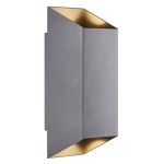 Nordlux Nico Vägglampa Aluminium Antracit Up & Down | IP54 - Passande för 2x GU10