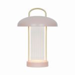 Nordlux Bordslampa Mirano Metall och Glas Rosa 3W 150lm - 830 Varm Vit | 3-Stegs Dimbar