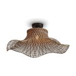Good&Mojo Taklampa Ibiza Bambu Svart L | Passande för 1x E27 