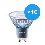 Flerpack 10x Philips MASTER LED Spot ExpertColor GU10 PAR16 5.5W 355lm 36D - 927 Extra Varm Vit | Bästa färgåtergivning - Dimbar - Ersättare 50W