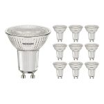 Flerpack 10x Noxion LED Spot GU10 PAR16 4W 345lm 36D - 830 Varm Vit | Dimbar - Ersättare 50W
