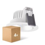 Flerpack 4x Ledvance LED Spot Adjust Aluminium Vit 8W 720lm 36D - 940 Kallvit | Utskärning   68mm - IP20 - Bästa färgåtergivning - Dimbar