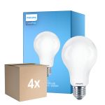 Flerpack 4x Philips Corepro LED Lampa E27 Päron Matt 17.5W 2452lm - 865 Dagsljus | Ersättare 150W