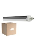 Flerpack 4x Ledvance Vattentät Allmänbruksarmatur Fukttät FLEX Kabelgenomföring 42W 6800lm - 840 Kallvit | IP66 - Ersättare 2x 58W