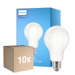 Flerpack 10x Philips Corepro LED Lampa E27 Päron Matt 13W 2000lm - 827 Extra Varm Vit | Ersättare 120W