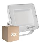 Flerpack 8x Ledvance LED Strålkastare Kompakt Vit 50W 5000lm 100D - 865 Dagsljus | IP65 - Symmetrisk 