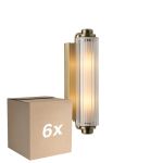 Flerpack 6x Nordlux Nimal Vägglampa Mässing | Passande för 2x E14
