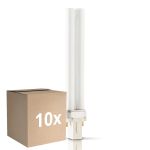 Flerpack 10x Philips PL-S 11W - Actinic BL | 2-Stift