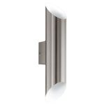 Eglo Vägglampa Agolada Utomhus Rostfritt Stål Grå Up & Down 7.4W 660lm - 830 Varm Vit