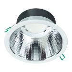 Philips LED Downlight Coreline DN142B Aluminium Vit 19.2W 2300lm 60D - 830 Varm Vit | Utskärning   200mm - IP20 - UGR<19