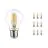 Flerpack 10x Noxion Lucent LED E27 Päron Filament Klar 8.5W 1055lm - 827 Extra Varm Vit - Ersättare 75W