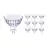 Flerpack 10x Philips Master Value LED Spot GU5.3 MR16 5.8W 460lm 36D - 930 Varm Vit | Bästa färgåtergivning - Dimbar - Ersättare 35W