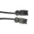 Noxion GST - Kompatibel Förlängningskabel Svart - Manlig + Kvinnlig - 1,5m - 3 pole 1,5mm2