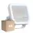 Flerpack 4x Ledvance LED Strålkastare Aluminium Vit 17W 2400lm 100D - 840 Kallvit | IP66 - Symmetrisk
