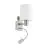 Eglo Vägglampa Pasteri Stål Satin Nickel 40 | IP20 - Inkl. Spot och Exkl. 1x E27