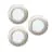 Flerpack 3x Eglo Infälld Spot Fueva 6 Plast Satin Nickel 11.1W 1350lm - 827-840-865 CCT