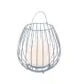 Nordlux Bordslampa Jim To-Go Portable Batteri Metall Grå 3W 300lm - 827 Extra Varm Vit | 3-Stegs Dimbar 