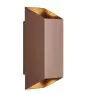 Nordlux Nico Vägglampa Aluminium Rostig Up & Down | IP54 - Passande för 2x GU10