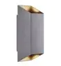 Nordlux Nico Vägglampa Aluminium Antracit Up & Down | IP54 - Passande för 2x GU10