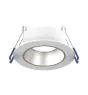 Noxion LED Spot Ares Djup ring Vit - med Inre Ring Silver | Utskärning   68mm - incl. GU10 Fitting