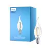 Philips Corepro LED Kronljus E14 Bøyd spiss Filament Klar 2W 250lm - 827 Extra Varm Vit | Ersättare 25W