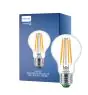 Philips MASTER LED Lampa Ultra Efficient E27 Päron Klar 4W 840lm - 827 Extra Varm Vit | Ersättare 60W