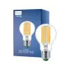 Philips MASTER LED Lampa Ultra Efficient E27 Päron Klar 5.2W 1095lm - 827 Extra Varm Vit | Ersättare 75W