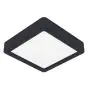 Eglo Taklampa Fueva 6 Plast Svart 7W 1100lm - 827-840-865 CCT
