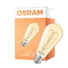 Osram Vintage 1906 LED E27 Edison Filament Guld 8W 806lm - 922 Extra Varm Vit | Bästa Färgåtergivning - Dimbar - Ersättare 60W