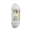 Ansell LED Vägglampa Latina Halv Lykta Vit - Passande för E27 upp till 42W | IP65