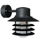 Nordlux Vejers Vägglampa Metall och Glas Svart | IP54 - Passande för E27
