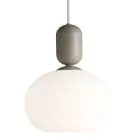 Nordlux Notti 20 Pendellampa Glas Grå | Passande för 1x E27