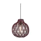 Good&Mojo Pendellampa Mendoza Bambu Burgundy S | Passande för 1x E27 