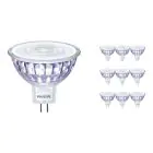 Flerpack 10x Philips Corepro LED Spot GU5.3 MR16 7W 621lm 36D - 830 Varm Vit | Ersättare 50W