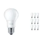 Flerpack 10x Philips Corepro LED Lampa E27 Päron Matt 8W 806lm - 840 Kallvit | Ersättare 60W