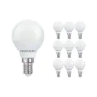Flerpack 10x Noxion Lucent Lyster LED E14 boll Matt 4.5W 470lm - 827 Extra Varm Vit | Ersättare 40W