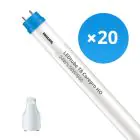 Flerpack 20x Philips LED Rör T8 CorePro (EM/Mains) High Output 24W 2700lm - 840 Kallvit | 150cm - Ersättare 58W