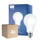 Flerpack 4x Philips Classic LED Lampa E27 Päron Matt 13W 2000lm - 827 Extra Varm Vit | Ersättare 120W
