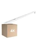 Flerpack 4x Noxion Allmänbruksarmatur Click V2 LED T8 | Passande för 1x 120cm LED Rör