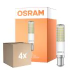 Flerpack 4x Osram Special T Slim LED B15d Klar 8W 1055lm - 827 Extra Varm Vit | Dimbar - Ersättare 75W