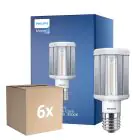 Flerpack 6x Philips TrueForce LED E40 HPL Klar 42W 5700lm 360D - 830 Varm Vit | Ersättare 200W