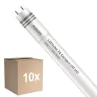 Flerpack 10x Philips LED Rör T8 CorePro (UN) High Output 8W 900lm - 840 Kallvit | 60cm - Ersättare 18W